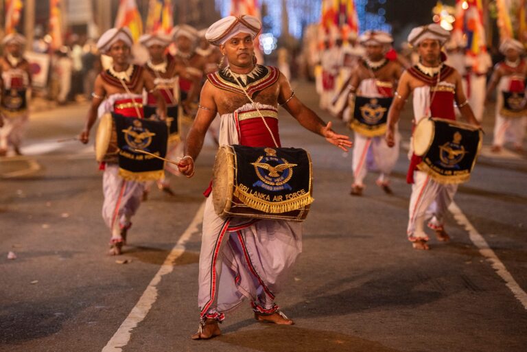 Sri,Lankan,Traditional,Drummers,Perform,During,The,Annual,Navam,Maha
